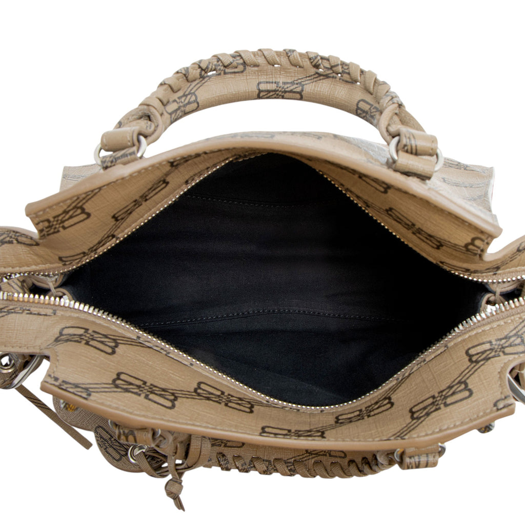 Balenciaga BB Monogram Canvas Signature Neo Cagole City XS Satchel