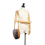 Balenciaga BB Round Leather Crossbody Bag (SHG-31875)
