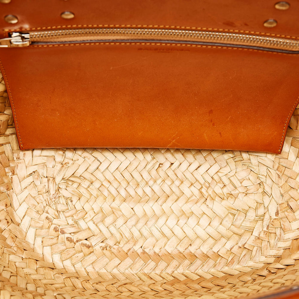 Balenciaga Bistrot Panier Straw Tote Bag (SHG-26428)