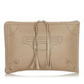 Balenciaga Blackout Zip Leather Clutch Bag (SHG-37475)