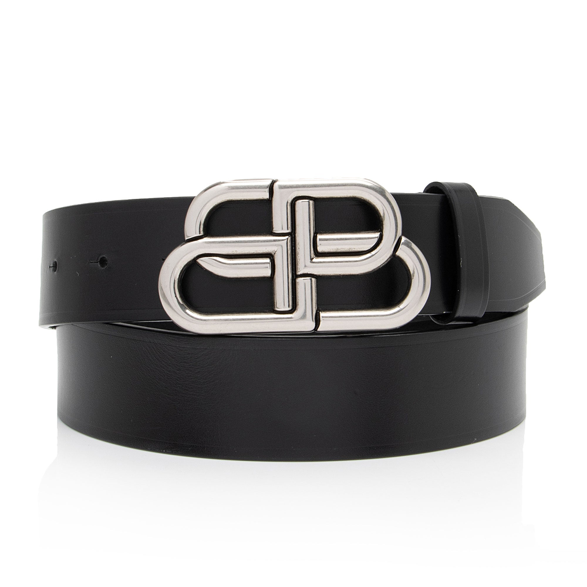Balenciaga Calfskin BB Belt - Size 34 / 85 (SHF-BzcYCE)