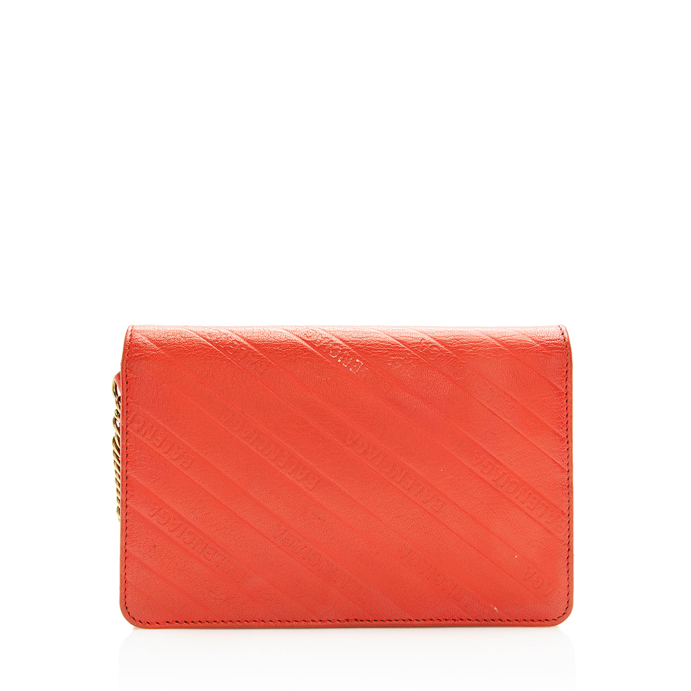 Balenciaga Calfskin BB Chain Wallet (SHF-20008)