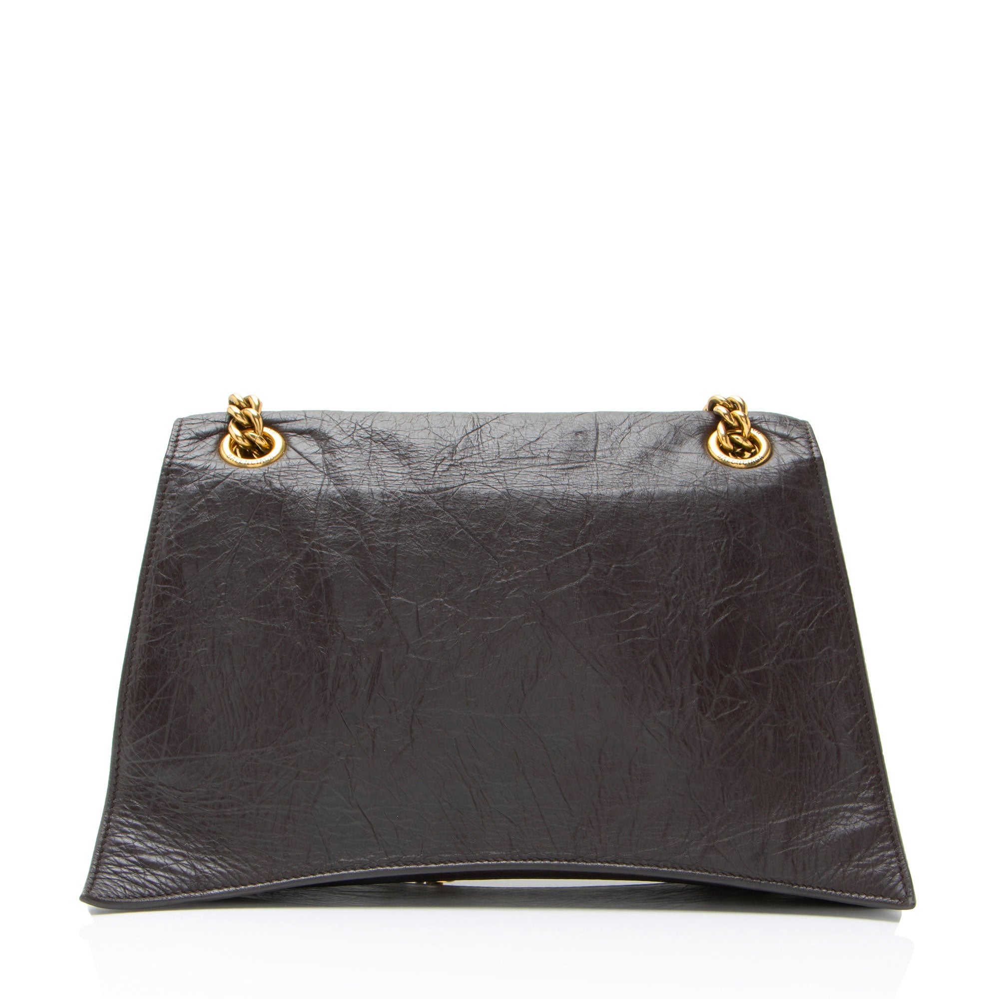 Balenciaga Calfskin Crush Medium Shoulder Bag