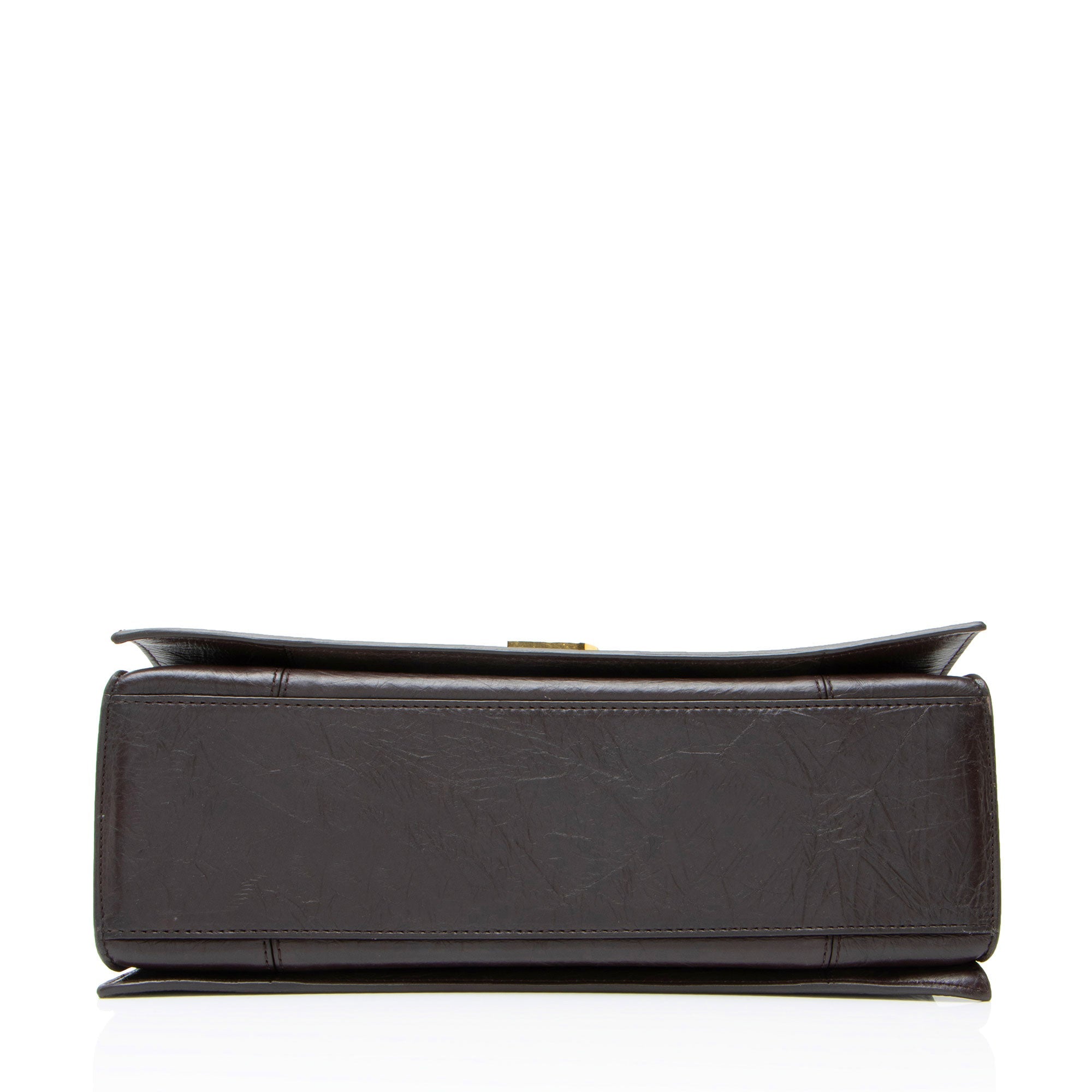 Balenciaga Calfskin Crush Medium Shoulder Bag