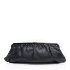 Balenciaga Calfskin Logo Cloud XL Framed Clutch (SHF-DUmqD8)