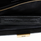 Balenciaga Calfskin Logo Cloud XL Framed Clutch (SHF-DUmqD8)