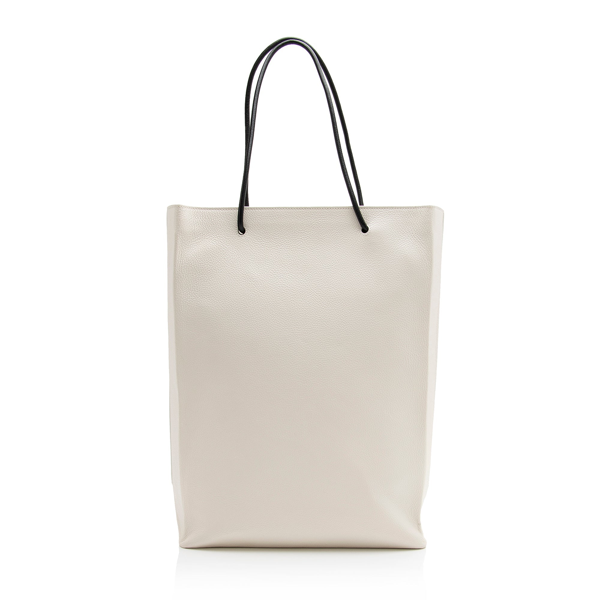 Balenciaga Calfskin Logo Medium N/S Shopper Tote (SHF-23791)