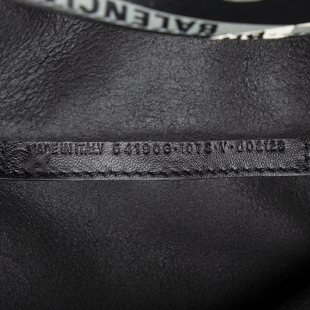 Balenciaga Calfskin Losange Logo N/S Fold Over Market Shopper Tote (SHF-23790)