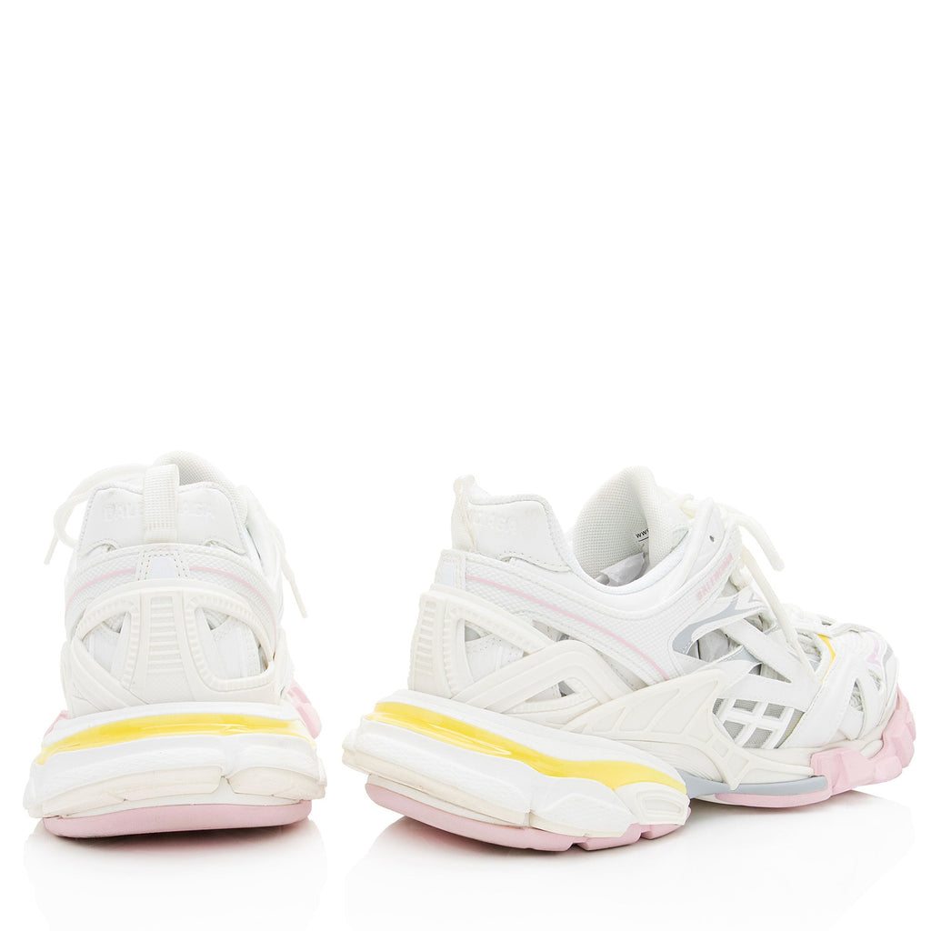 Balenciaga Calfskin Mesh Track 2 Sneakers - Size 10 / 40