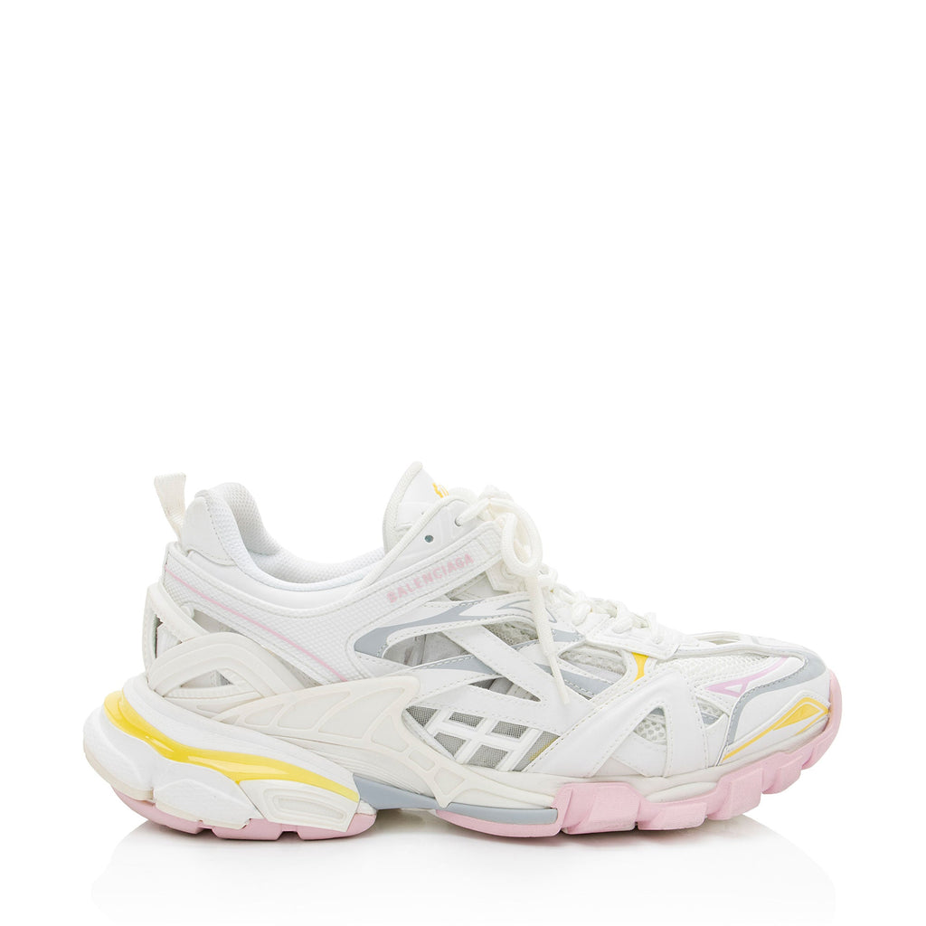 Balenciaga Calfskin Mesh Track 2 Sneakers - Size 10 / 40