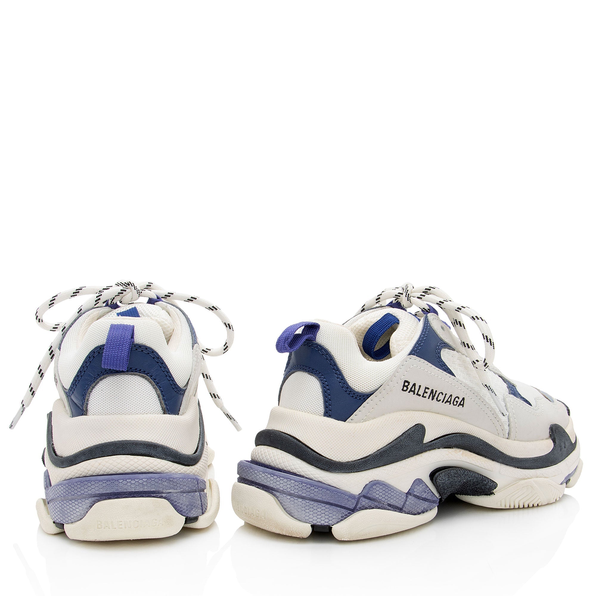 Balenciaga Calfskin Mesh Triple S Sneakers - Size 6 / 36