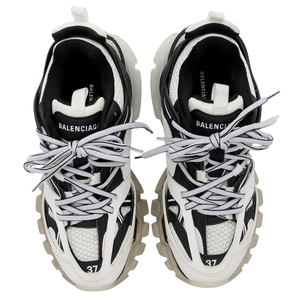 Balenciaga Calfskin Mesh Track Sneakers - Size 7 / 37 (SHF-r9eohF)