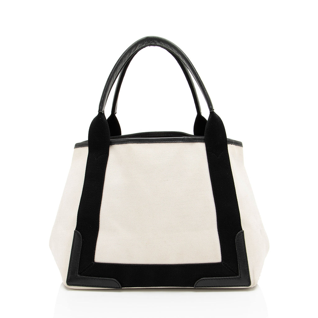 Balenciaga Canvas Logo Cabas Small Tote