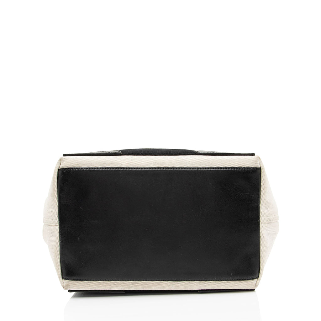 Balenciaga Canvas Logo Cabas Small Tote