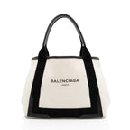 Balenciaga Canvas Logo Cabas Small Tote