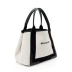 Balenciaga Canvas Logo Cabas Small Tote