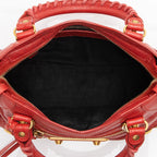 Balenciaga Chevre Metallic Edge City Mini Satchel (SHF-23034)