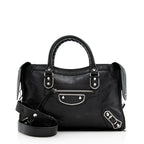 Balenciaga Chevre Metallic Edge City Small Satchel (SHF-21084)