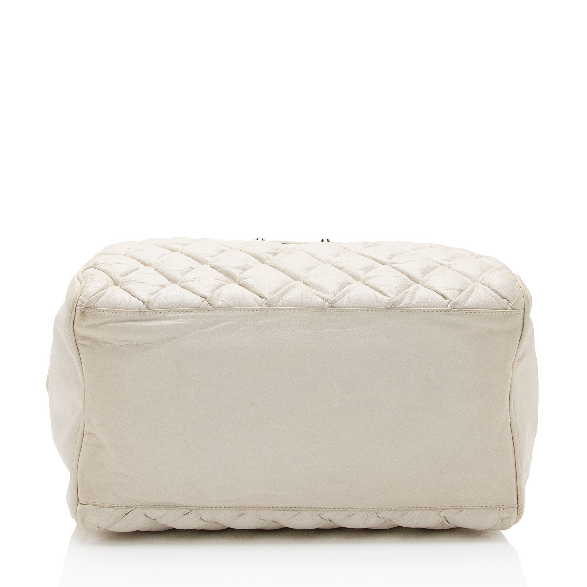 Balenciaga Chevre Quilted Matelasse Leather Boston Bag (SHF-KI2lV2)