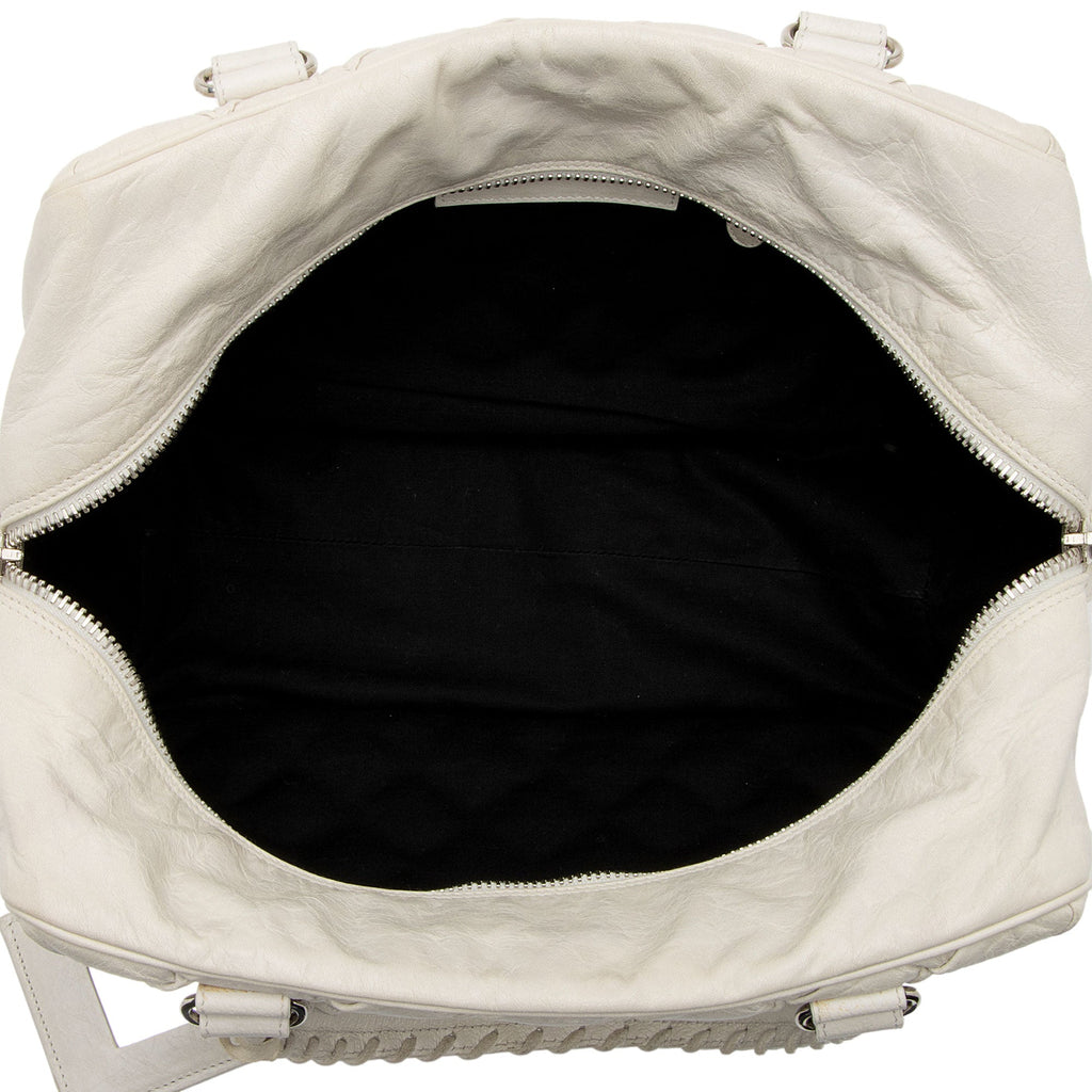 Balenciaga Chevre Quilted Matelasse Leather Boston Bag (SHF-KI2lV2)