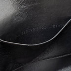 Balenciaga Crinkled Patent Logo Cash Phone Holder on Chain
