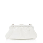 Balenciaga Croc Embossed Calfskin Logo Cloud XS Framed Clutch