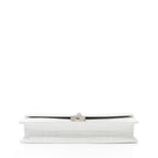Balenciaga Croc Embossed Calfskin Lock Medium Shoulder Bag