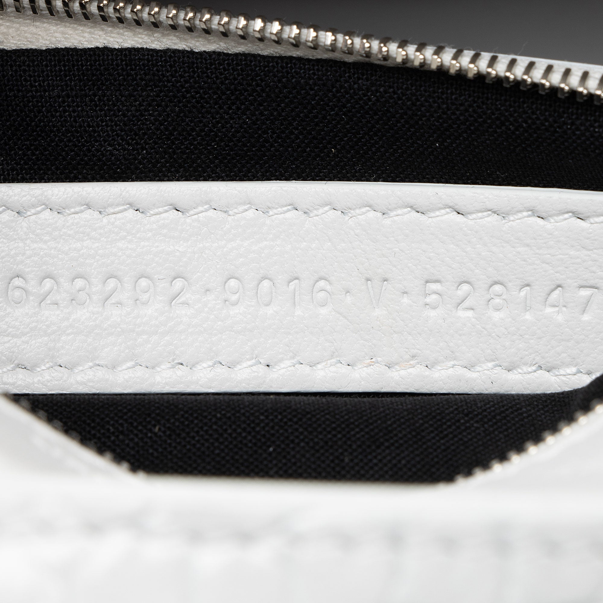 Balenciaga Croc Embossed Calfskin Lock Medium Shoulder Bag