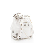 Balenciaga Croc Embossed Crystal Le Cagole XS Bucket Bag (SHF-ACwqpb)