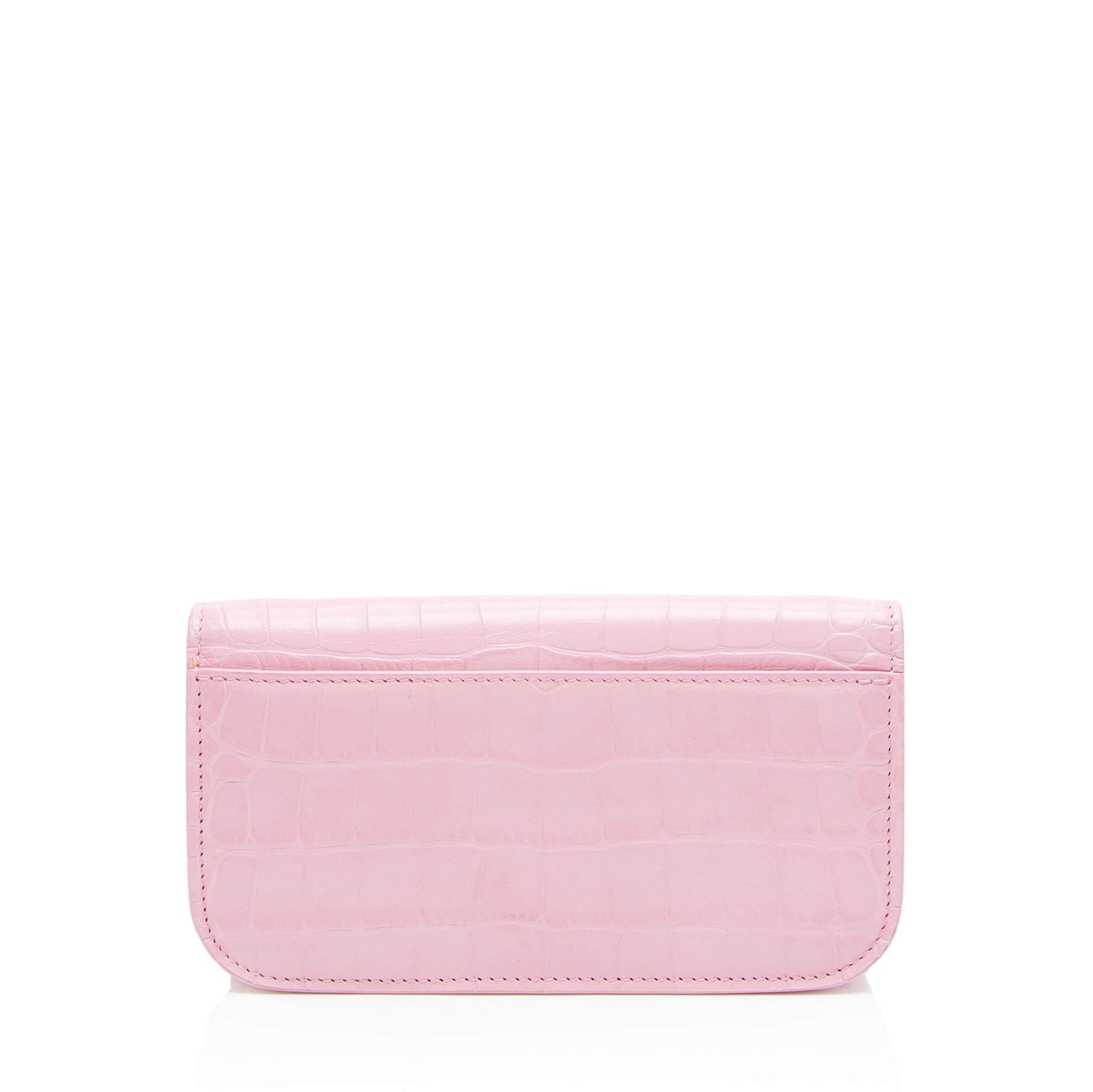 Balenciaga Croc Embossed Gossip Wallet on Chain