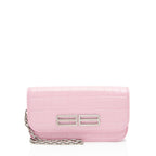Balenciaga Croc Embossed Gossip Wallet on Chain
