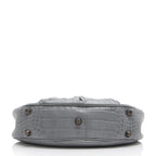 Balenciaga Croc Embossed Le Cagole Small Shoulder Bag