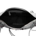 Balenciaga Croc Embossed Le Cagole Small Shoulder Bag