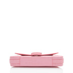 Balenciaga Croc Embossed Leather Lindsay Shoulder Bag