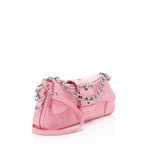Balenciaga Croc Embossed Leather Lindsay Shoulder Bag