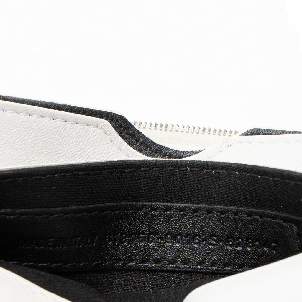Balenciaga Croc Embossed Leather Small B Bag