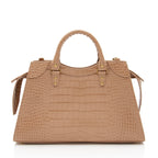 Balenciaga Croc Embossed Neo Classic City Medium Satchel