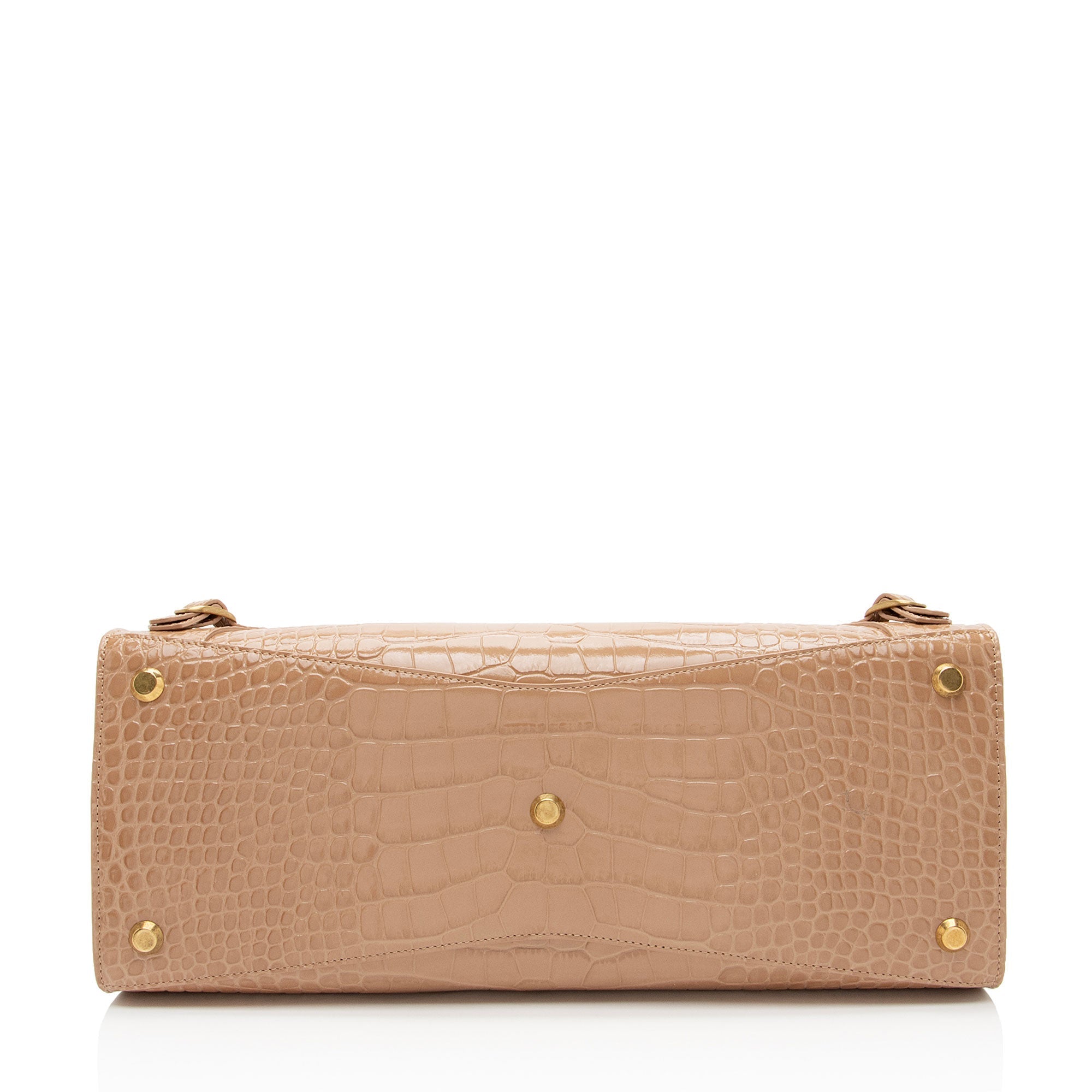 Balenciaga Croc Embossed Neo Classic City Medium Satchel