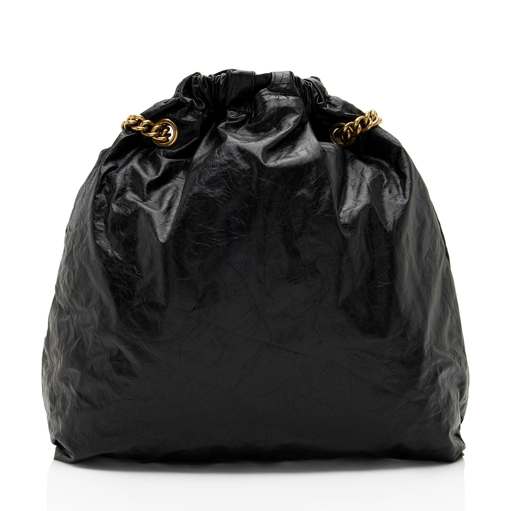 Balenciaga Crushed Calfskin Crush Medium Chain Shoulder Bag