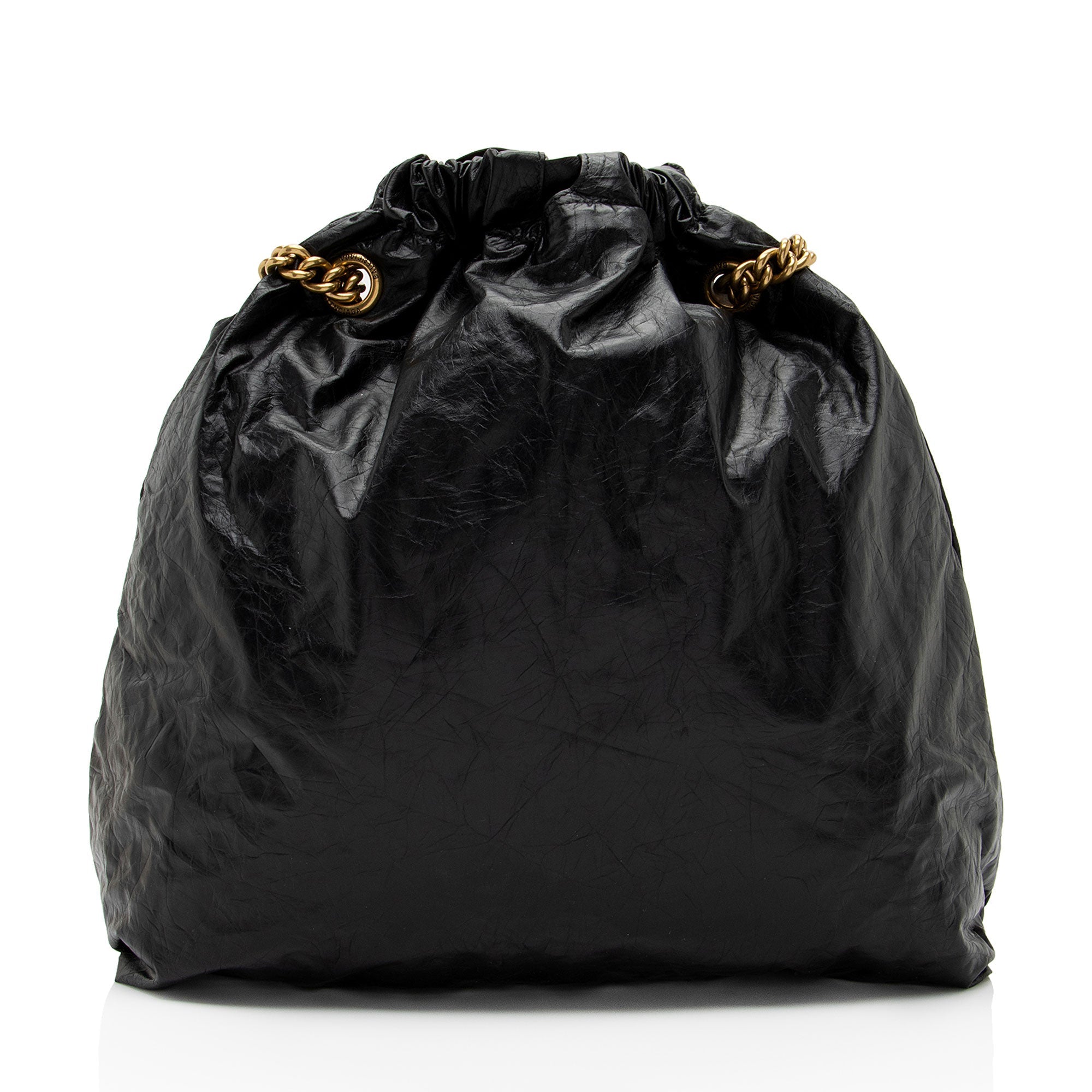 Balenciaga Crushed Calfskin Crush Medium Chain Shoulder Bag