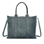 Balenciaga Denim Hardware Satchel (SHG-jA38YB)