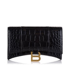 Balenciaga Embossed Hourglass Wallet On Chain (SHG-36402)