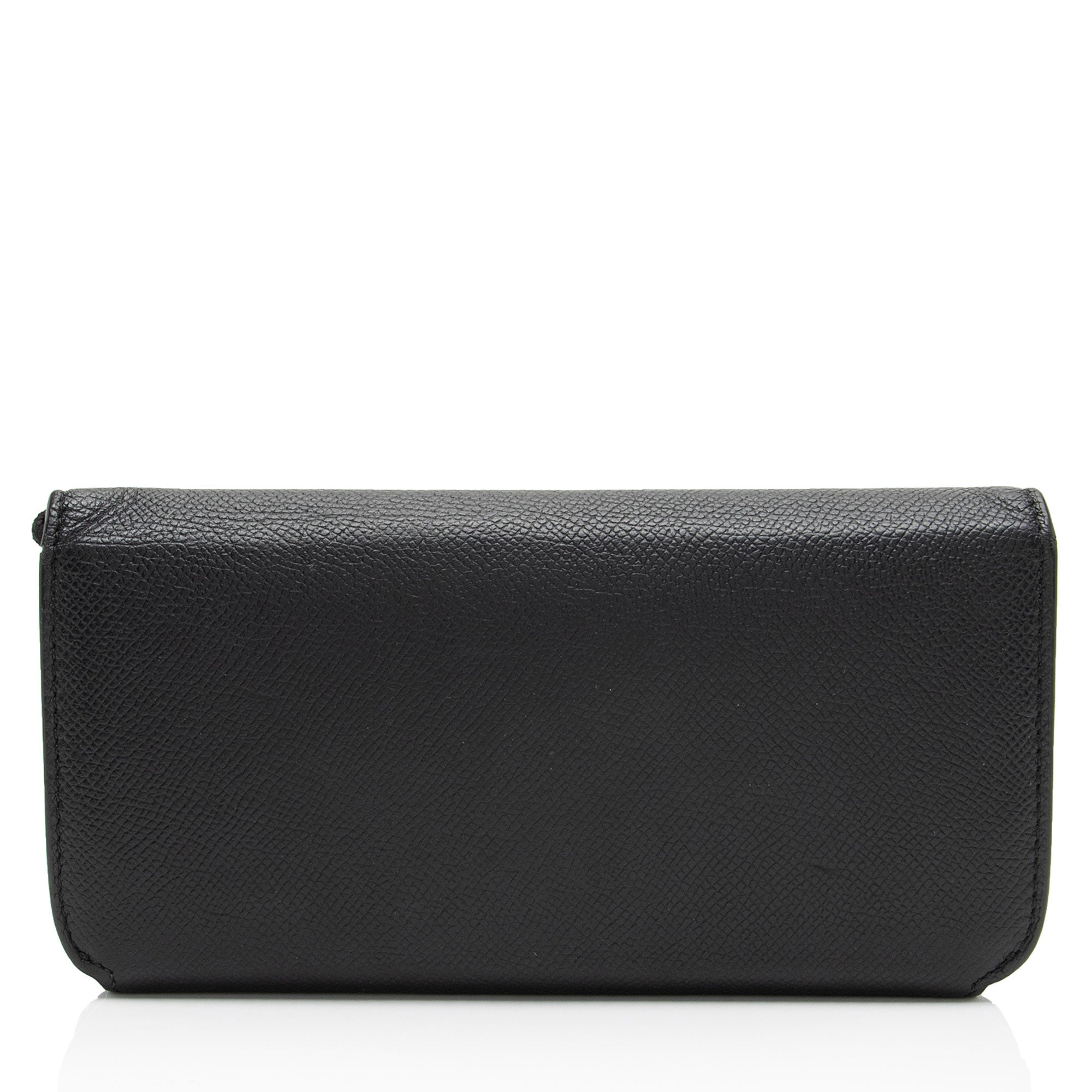 Balenciaga Grained Calfskin BB Thin Cash Wallet