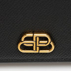 Balenciaga Grained Calfskin BB Thin Cash Wallet