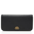Balenciaga Grained Calfskin BB Thin Cash Wallet