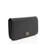 Balenciaga Grained Calfskin BB Thin Cash Wallet