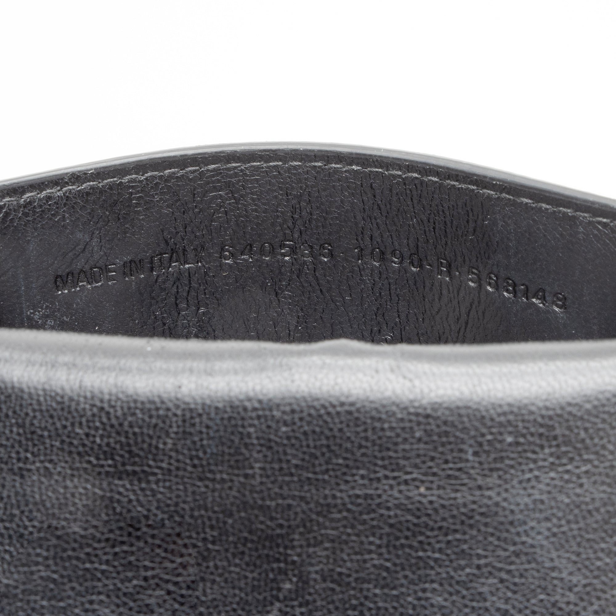 Balenciaga Grained Calfskin Logo Cash Phone Card Holder Flap Bag (SHF-23466)