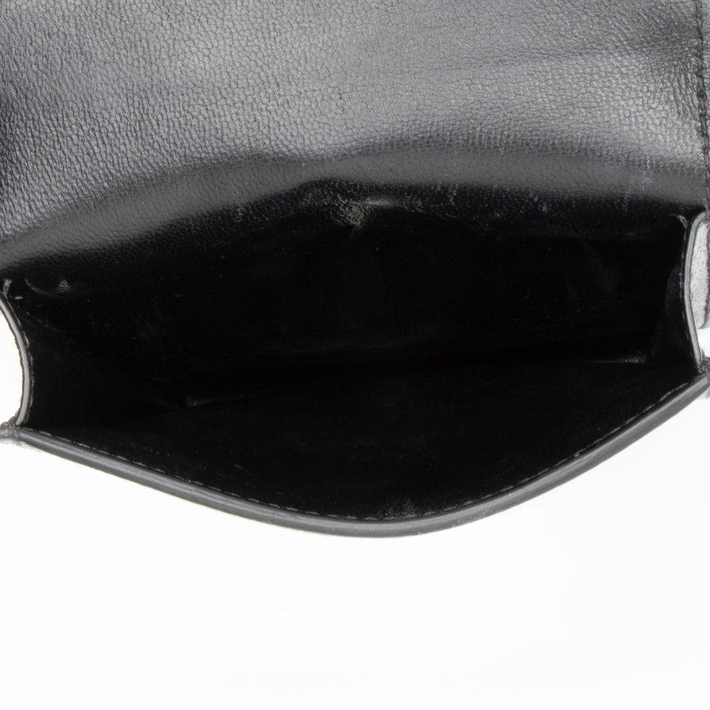 Balenciaga Grained Calfskin Logo Cash Phone Card Holder Flap Bag (SHF-23466)
