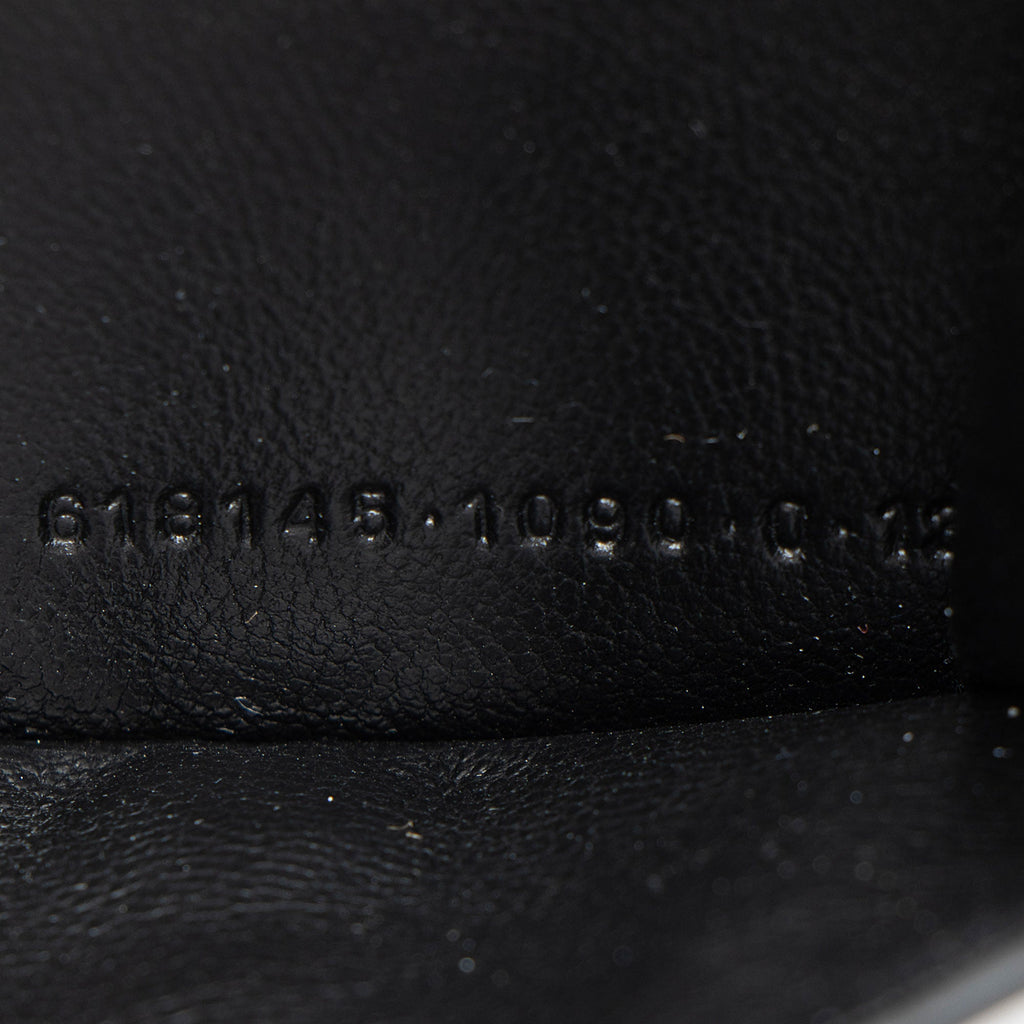 Balenciaga Grained Calfskin Logo Cash Mini Wallet on Chain (SHF-uR1F9W)