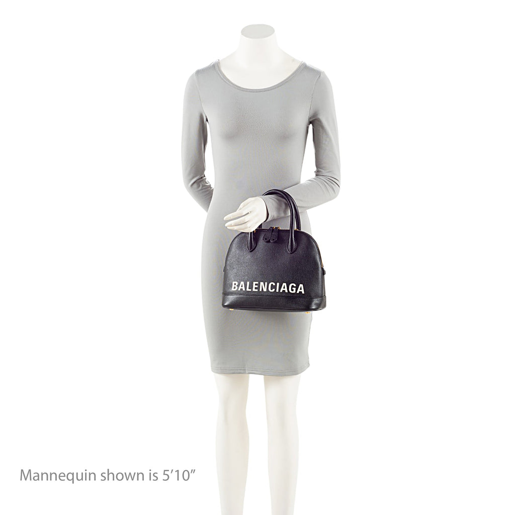 Balenciaga Grained Calfskin Ville Small Top Handle